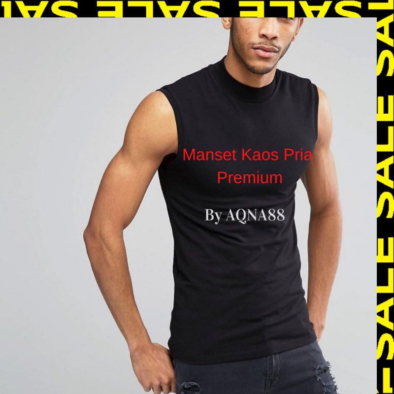 Manset Baju Pria | Kaos Manset Pria | Kaos Tanpa Lengan Pria