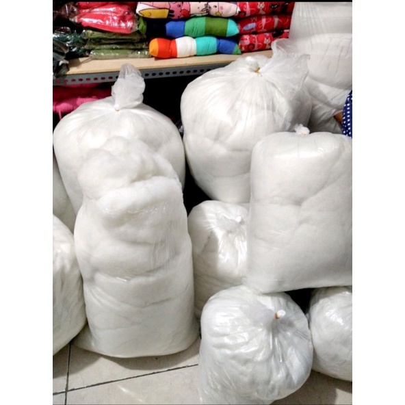 SILIKON SIPER ((GREAT A))..isian Bantal/guling/Boneka...Kemasan 1 kg /0,5 kg..Super