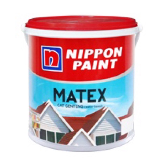 CAT GENTENG NIPPON PAINT MATEX / CAT LAPANGAN / CAT PARKIRAN / WARNA HITAM MERAH OREN BIRU HIJAU KUN