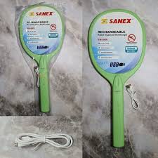 RAKET NYAMUK SANEX SN 84R DAN USB CHARGER