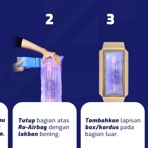 

➦ RO-AIRBAG by ROCKET PACK/ alternatif bubble wrap (Harga 1 pack 50 pcs) - 9.5cm x 8.5cm ۩