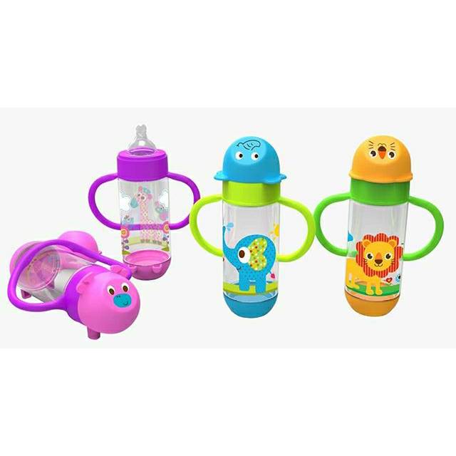 ♥BabyYank♥ BABY SAFE WIDE NECK FEEDING BOTTLE WITH HANDLE 250ML AP004