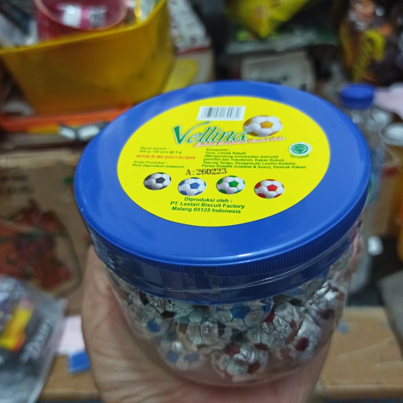 

Cokelat Chocolate Vellina Toples Bentuk Bola 5 Gram