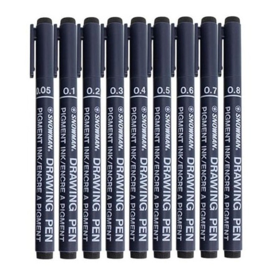 

SNOWMAN DRAWING PEN 005 - 0.8 / pulpen / pen / pena