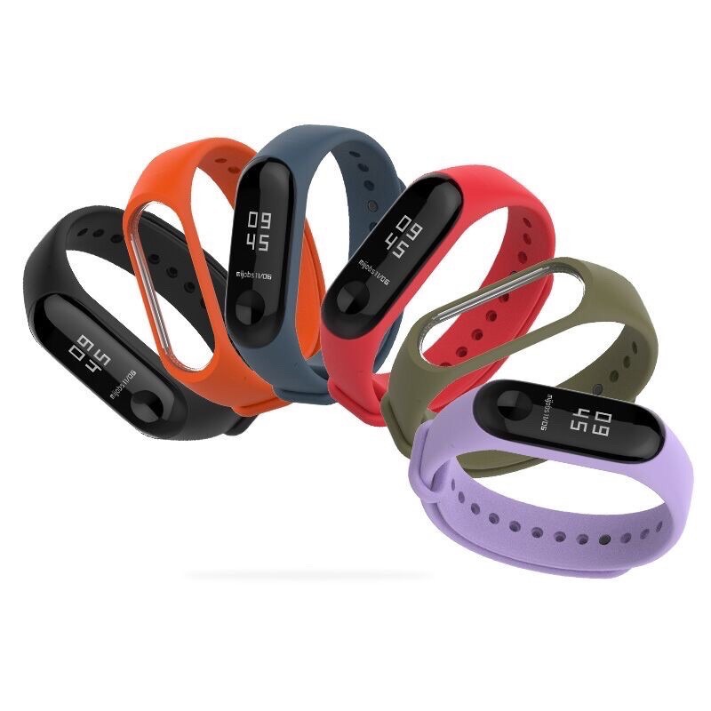 Strap Pengganti Bahan Silikon untuk Mi Band 3 4 Millet Mi Band Murah Kualitas Original Ready