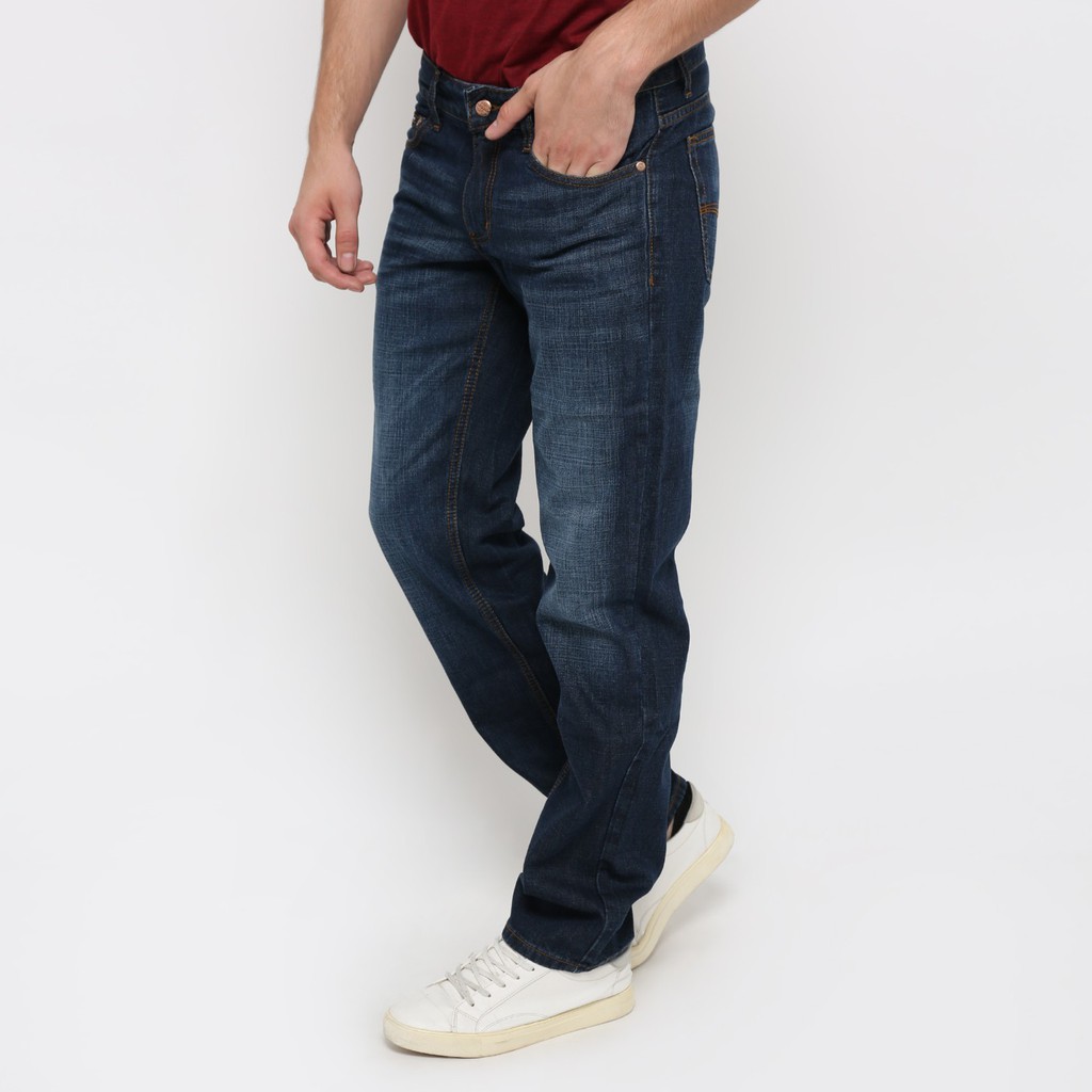 Edwin Celana Jeans EDW 202 INDIGO Regular Fit Pria Panjang Biru Jeans