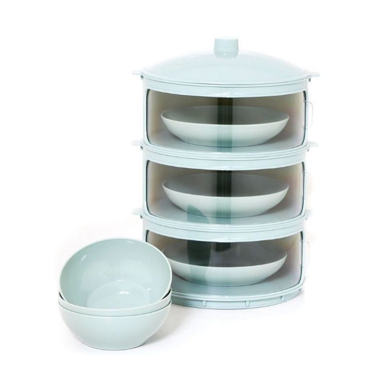 Dusdusan Technoplast Dishes Keeper Tudung Saji Set 3 Susun