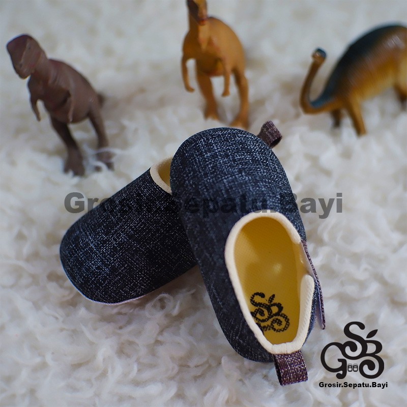 sepatu bayi baby shoes prewalker laki laki umur 2 sampai 14 bulan model velcro PREMIUM warna hitam