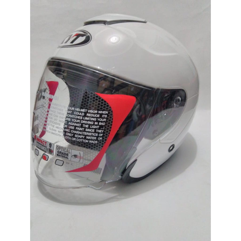 HELM KYT KYOTO_SOLID - WHITE (SINGLE VISOR)