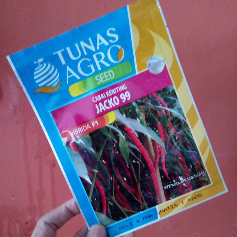 JACKO 99 10 Gram Benih Cabe Merah Keriting Tunas Agro