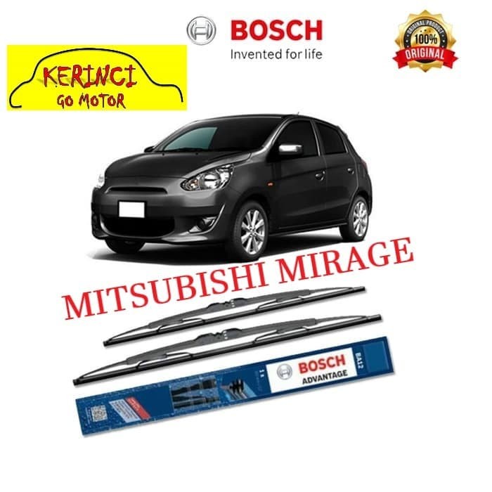 WIPER MITSUBISHI MIRAGE BOSCH ADVANTAGE 22&quot; &amp; 18&quot; SEPASANG WIPER BOSCH