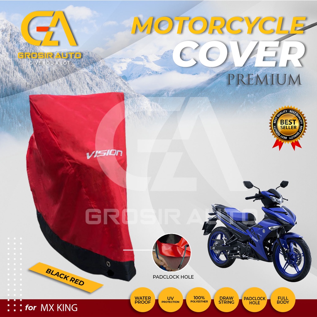 SARUNG PENUTUP BODY COVER / SELIMUT MOTOR MX KING VISION PREMIUM WATERPROOF