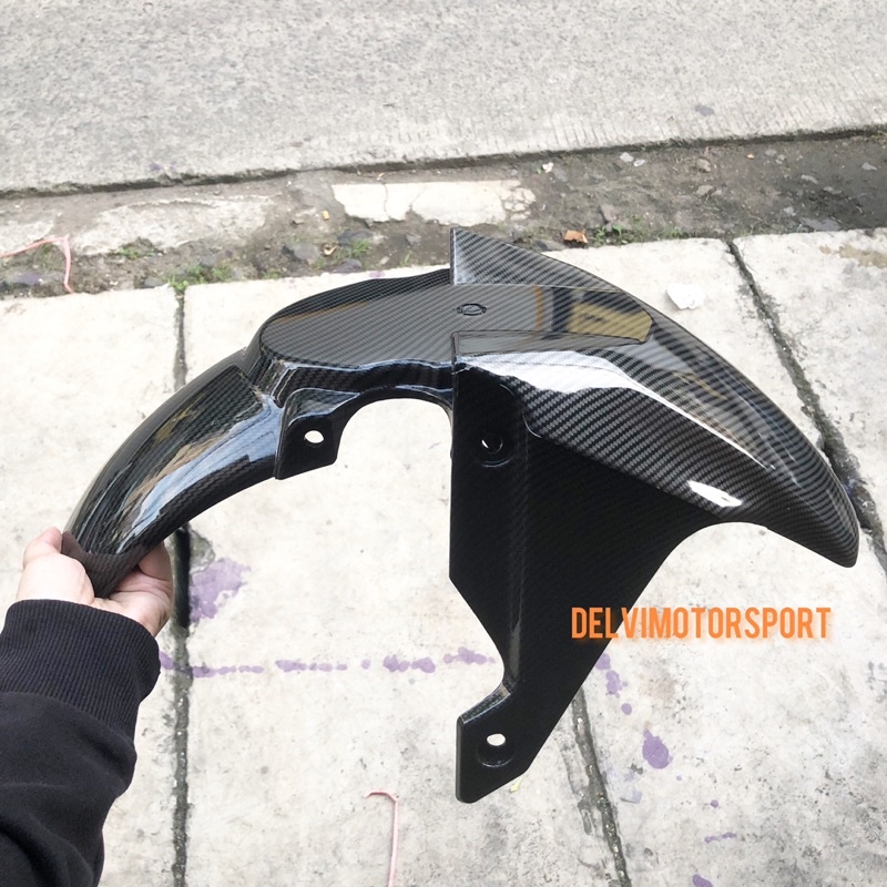 Cover Spakbor Depan Motor ADV 150 Karbon ZORO / Spakbor Depan Carbon ADV150 Carbon ZORO