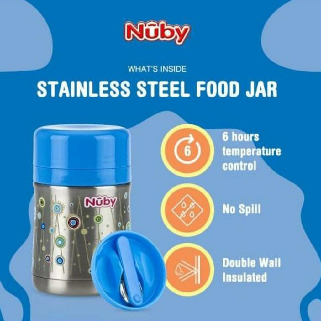 Nuby 123213 Stainless Steel vacuum Insulated Food Jar