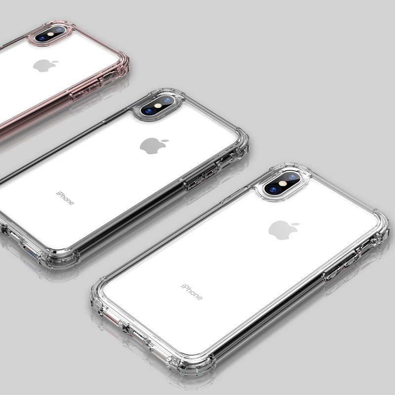 Casing Transparan Silikon TPU untuk iPhone x XS XR Max 5S 8 7 6 Plus iphone 11 iphone 11Pro max