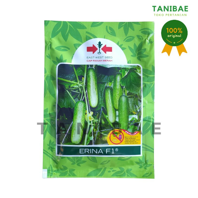 Benih Timun Erina F1 800 Biji - Bibit Mentimun Cap Panah Merah