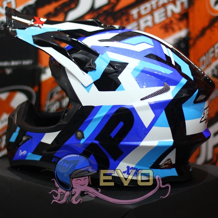 HELM JPX CROSS_FOX1 SERI X29 - SUPER BLACK + GOOGLE SNAIL (ONGKIR 2 KG) HELM JPX TERBARU