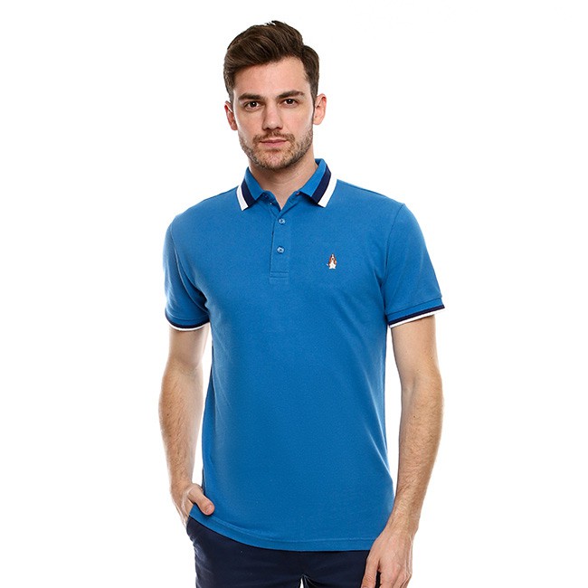  Hush  Puppies  Kaos  Polo  Bertolli In Blue MK18610BL Shopee 