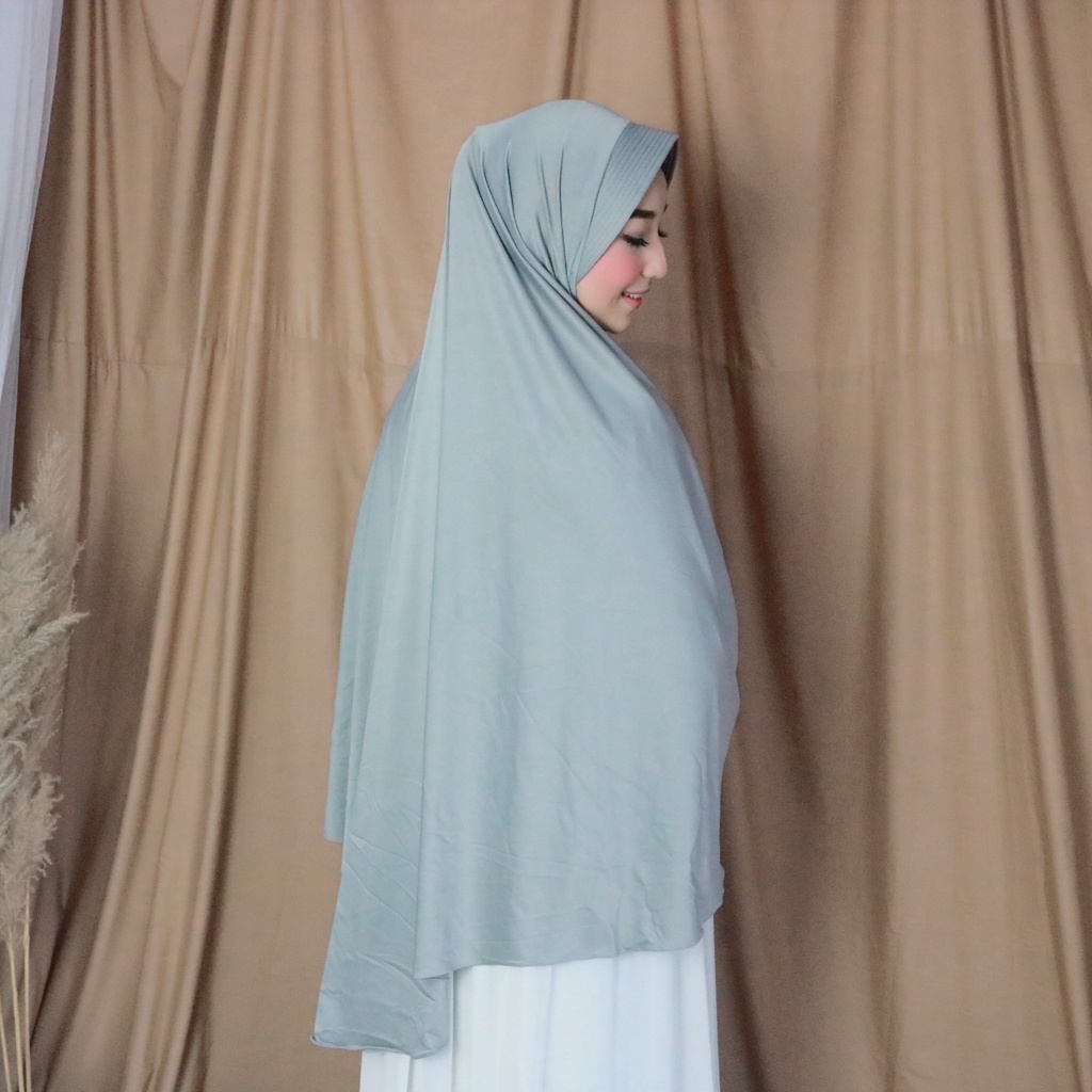 Hijab Instan Jersey Polos Pet Zaina Jumbo By Kalisha