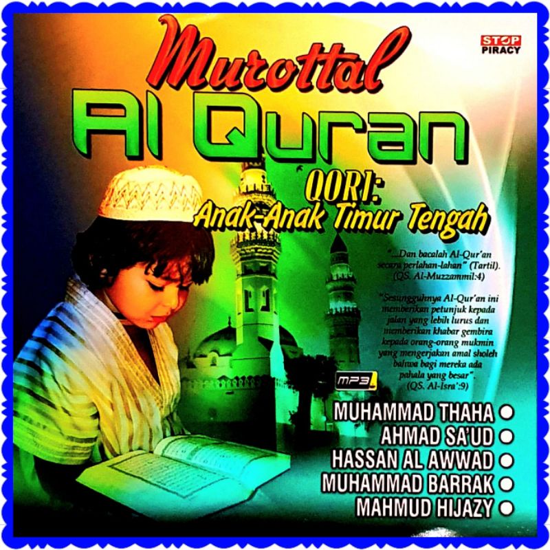 KASET MP3 AUDIO QORI MUROTTAL ANAK-EDUKASI ANAK MUSLIM BELAJAR NGAJI QORI AL QURAN-MUROTAL ANAK ANAK