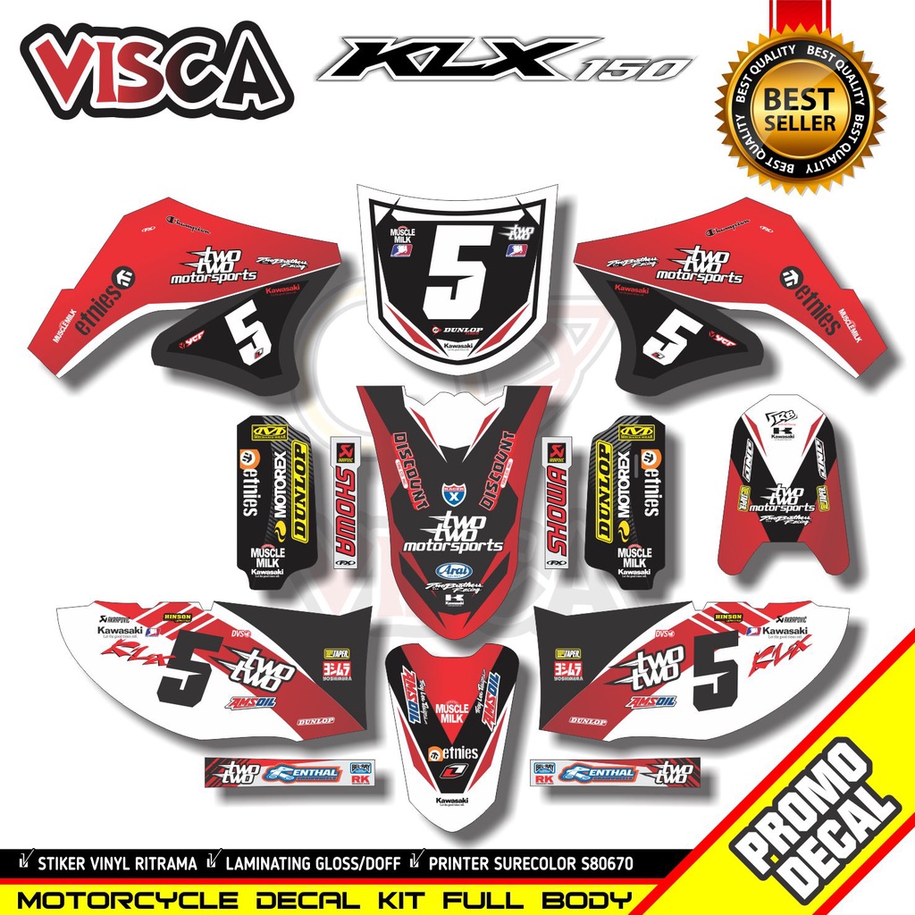 Stiker Klx 150 S Decal Klx Stiker Klx Decal Klx Hologram decal klx s 150 lama Decal Klx 150 S Fullbo