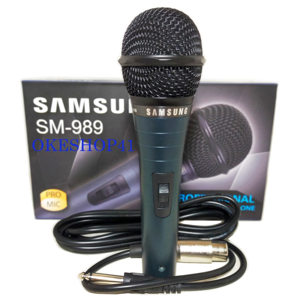 Samsung SM-989 Microphone Vocal Profesional Mic Kabel Karaoke