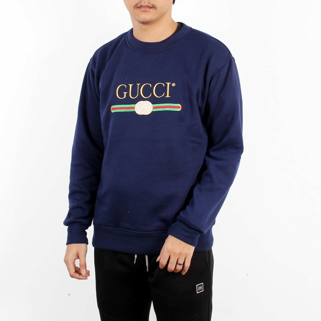 BEST SELLER-SWEATER CREWNECK GUCCI LOGO BORDIR PRIA DAN WANITA // SWEATER CREWNECK GUCCI WANITA ATAU PRIA BAHAN FLEECE IMPORT LEMBUT TEBAL // HOODIE GUCCI FASHION PRIA WANITA KEKINIAN / SWEATER GUCCI HIGH QUALITY PREMIUM MURAH