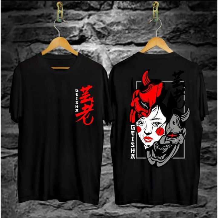 RENGOKU CLOTHES-Kaos Samurai Topeng / Baju Kaos Distro Keren / Kaos Samurai Pria Wanita / Baju Distr
