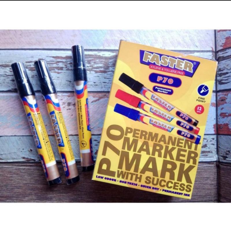 

SPIDOL PERMANEN MARKER FASTER Harga per pcs