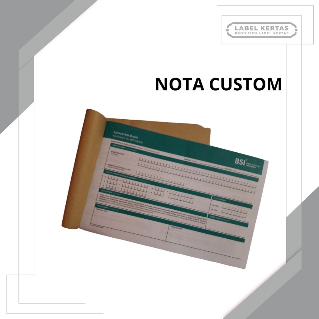 

NOTA CUSTOM | KWITANSI CUSTOM | CETAK NOTA