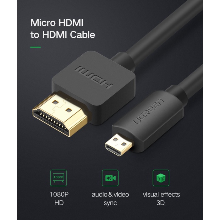 UGREEN Kabel Micro HDMI to HDMI 2.0 - HD127