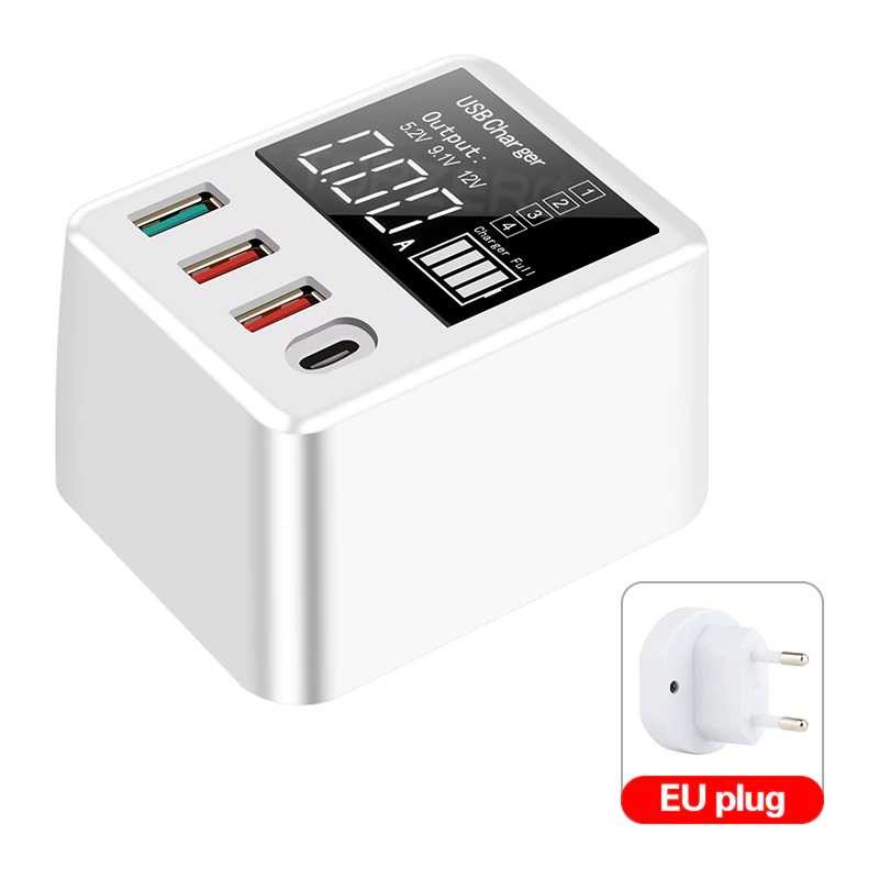 Charger QC3.0 USB Type-C QC3.0 30W 4Port