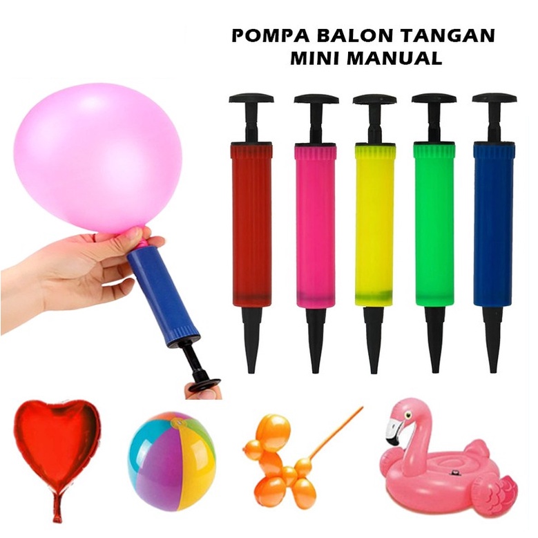 Pompa Balon Tangan Manual Pompa Bola Pelampung Hand Pump Portable 0764