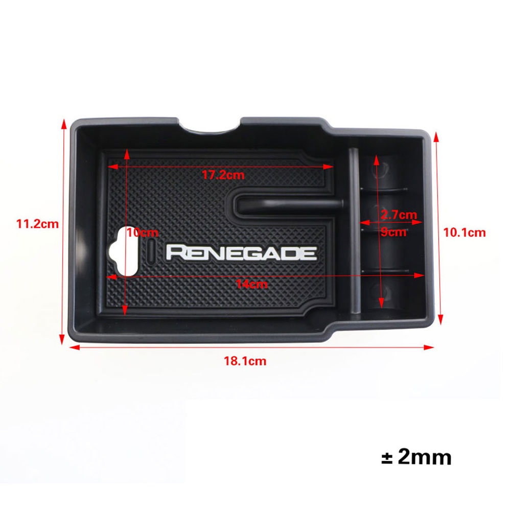 Untuk Jeep Renegade 2014-2021 ABS Car Center Armrest Storage Box Container Simpanwing Glove Box Aksesoris Interior