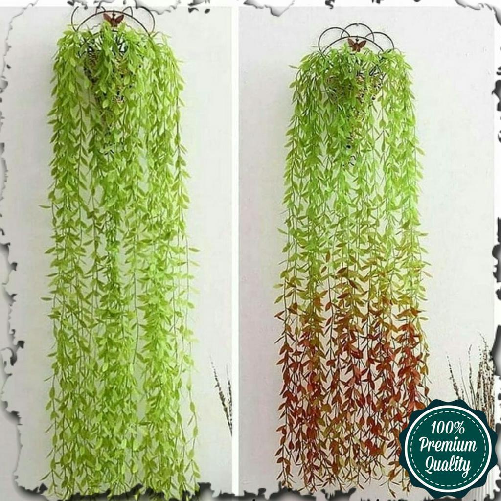 DAUN RAMBAT LWEE KWAN YU BUNGA HIAS PLASTIK TANAMAN HIAS BUNGA ARTIFICIAL BUNGA PLASTIK HOME DEKOR