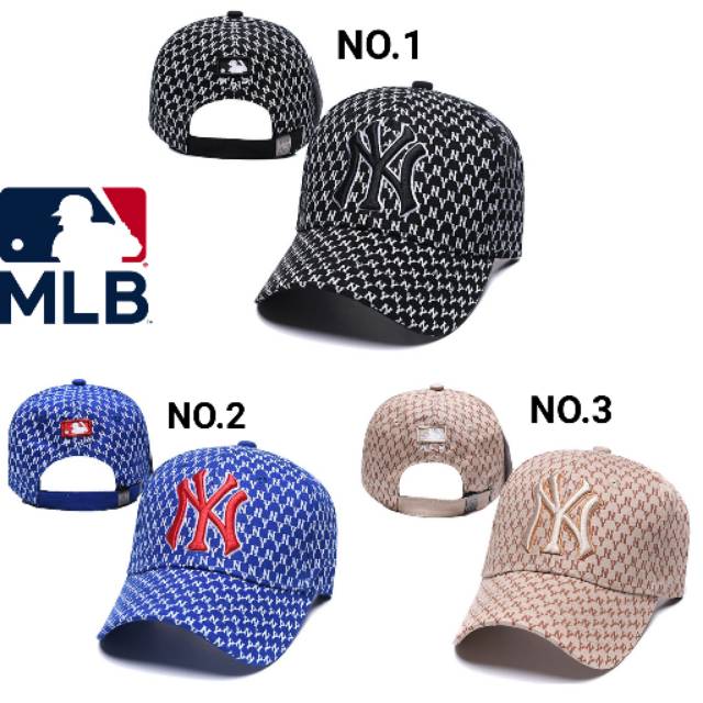 Topi Ny Monogram / Topi Baru Ny Yankess Motif Import / Topi Ny original