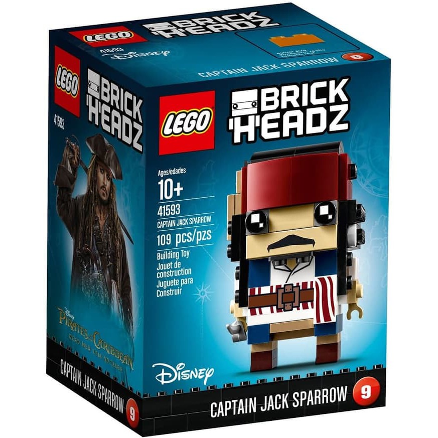 mkmn-944 Lego Brickheadz 41593 Captain Jack Sparrow