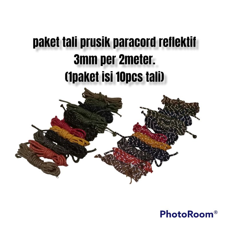 tali prusik reflektif 3mm per 2meter