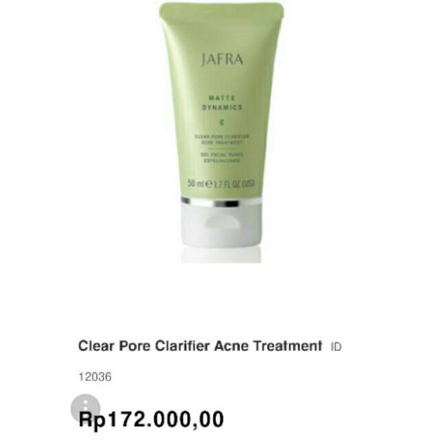 Preloved Jafra Clear Pore Clarifier Acne Treatment