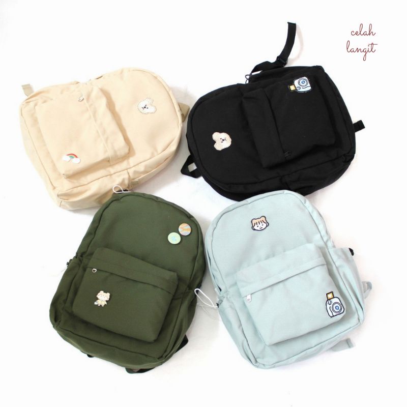 Celah Langit Hooriya Canvas l Tas Ransel Kanvas