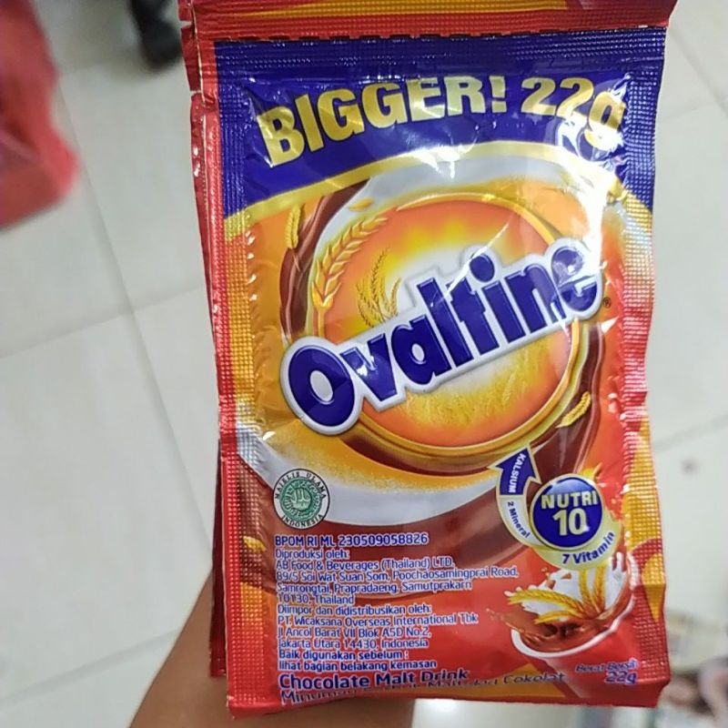 

ovaltine 22gr Renceng 10 sachet