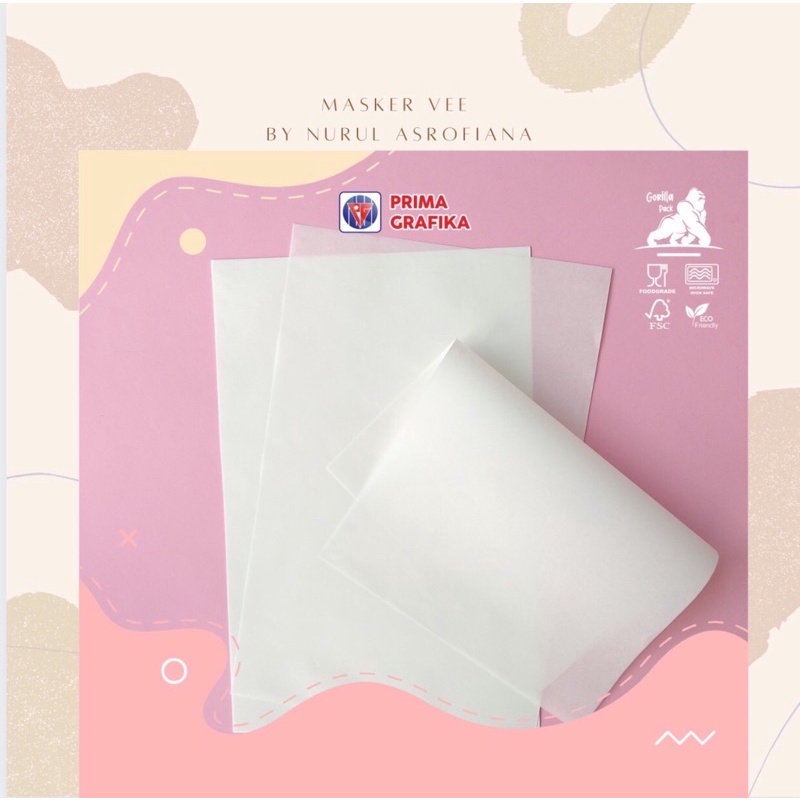 

Prima Grafika Kertas Roti Foodgrade 20x30 cm Greaseproof - Wrap Paper / Kertas Pembungkus