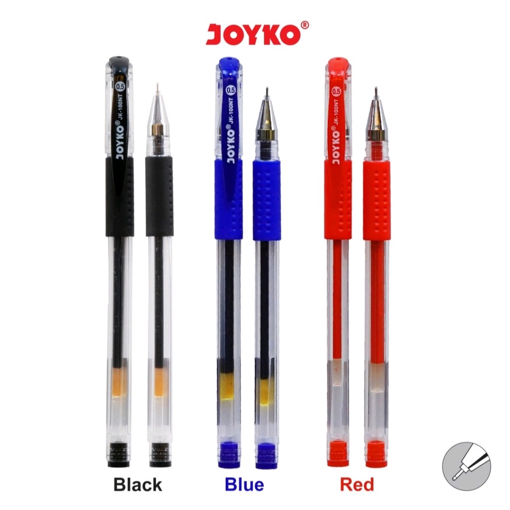 

Gel Pen Pulpen Joyko JK 100NT 0.5 mm pena lancip