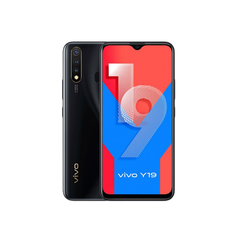 VIVO Y19 RAM 6GB+128GB WARNA MAGNETIC BLACK & SPRING WHITE