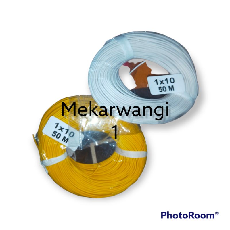 Kabel 1x10 Panjang 50M warna premium