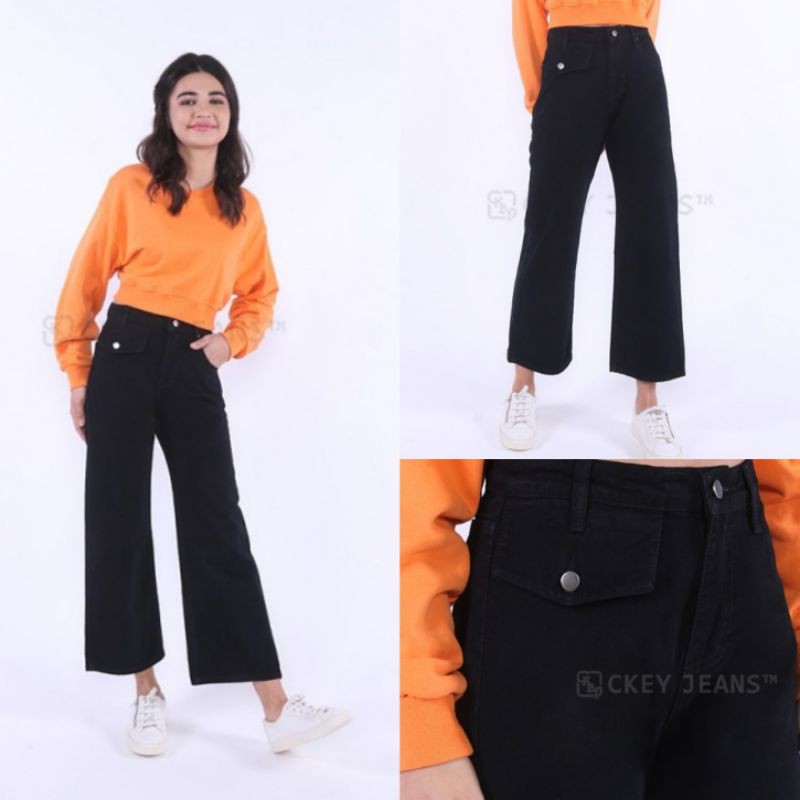 Kulot Jeans / Kulot Wanita Best Seller / ootd simple / Celana Cullote Wanita