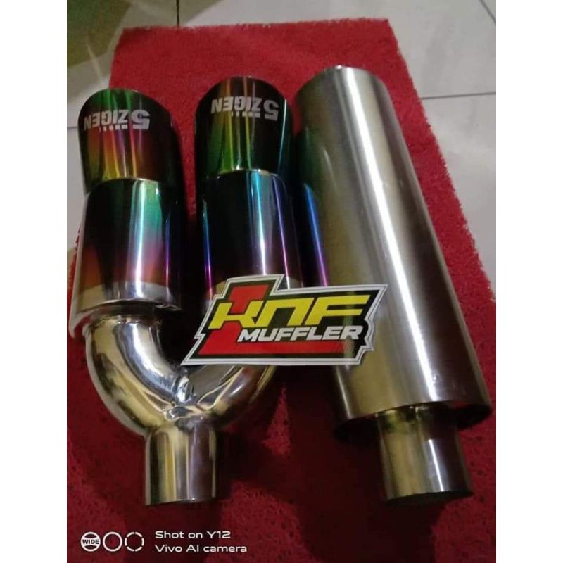 Knalpot mobil 5zigen + resonator