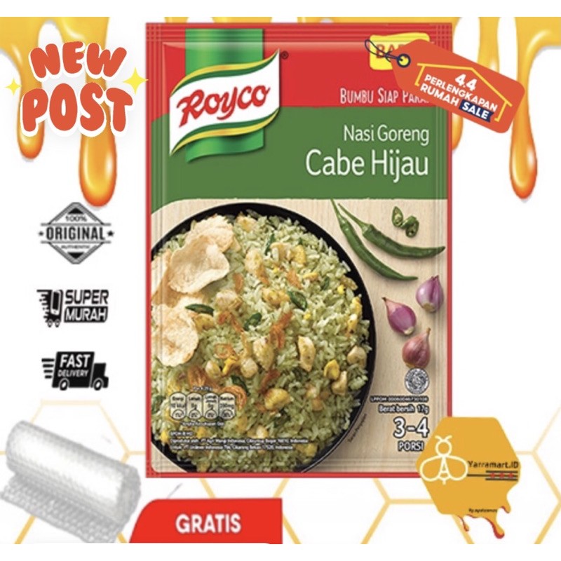 ROYCO NASI GORENG CABE HIJAU INSTANT 17gr