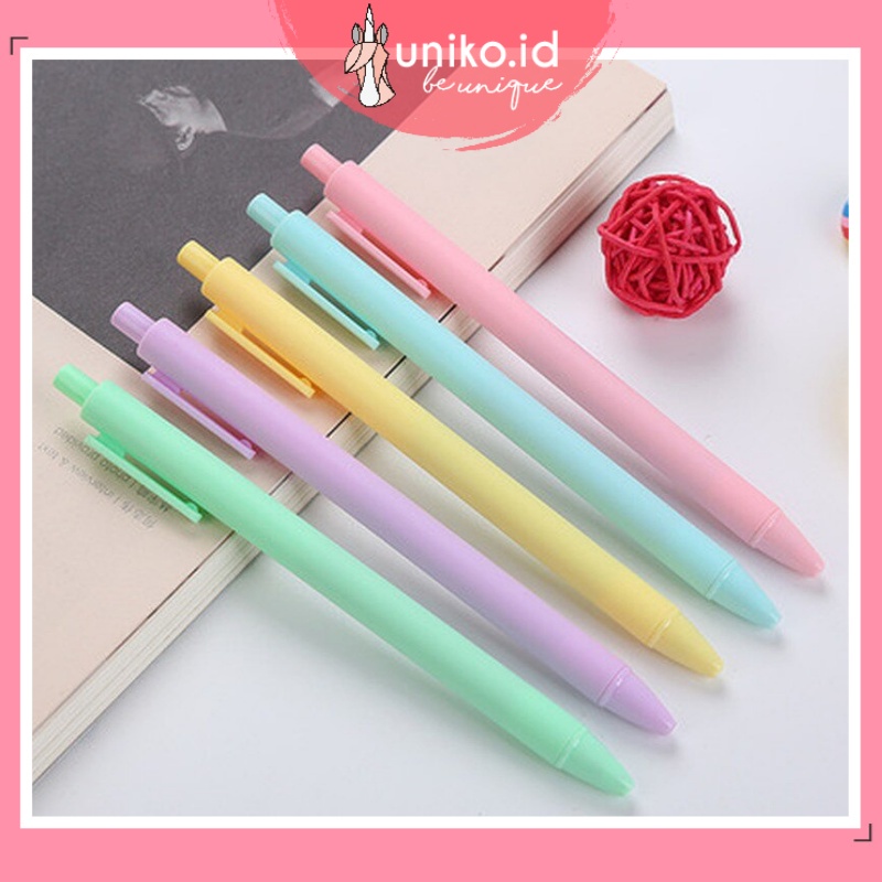 

UNIKO.ID - PULPEN MEKANIK POLOS PASTEL PENA LUCU PEN KARAKTER BOLPEN UNIK