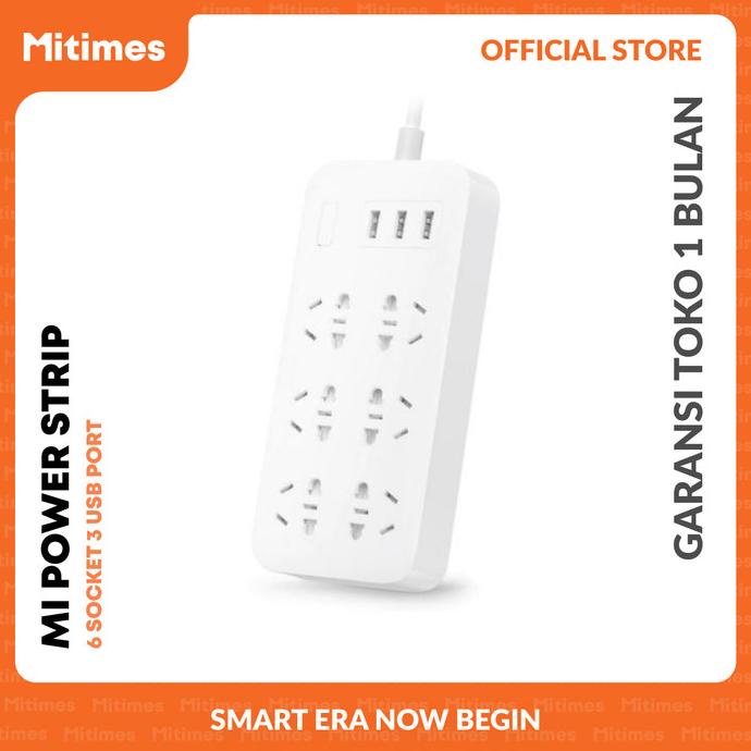 Mi Smart Power Strip 6 Socket 3 USB Port